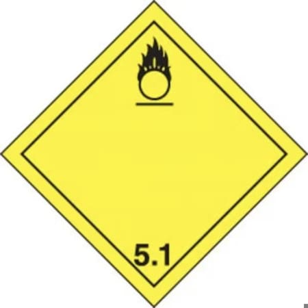 Accuform TDG PLACARD CLASS 5 273MM X 273MM TCP511FV100 TCP511FV100